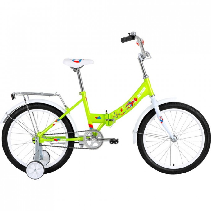 Велосипед ALTAIR CITY KIDS 20 COMPACT 20", рама 13", ярко-зеленый, 2022 IBK22AL20036 Велосипед ALTAIR CITY KIDS 20 COMPACT 20", рама 13", ярко-зеленый, 2022 IBK22AL20036
