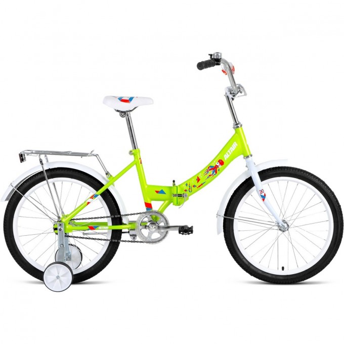 Велосипед ALTAIR CITY KIDS 20 COMPACT 20", рама 13", зеленый, 2021 1BKT1C201004 Велосипед ALTAIR CITY KIDS 20 COMPACT 20", рама 13", зеленый, 2021 1BKT1C201004