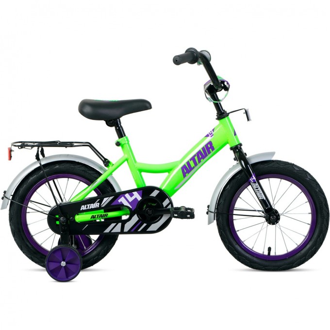 Велосипед ALTAIR KIDS 14 Зеленый / Фиолетовый 2022 KIDS14green/violet22 Велосипед ALTAIR KIDS 14 Зеленый / Фиолетовый 2022 KIDS14green/violet22