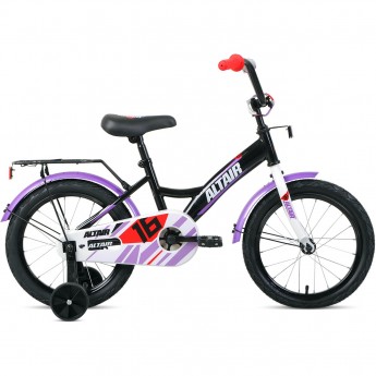 Велосипед ALTAIR KIDS 16", черный/белый, 2021 Велосипед ALTAIR KIDS 16", черный/белый, 2021