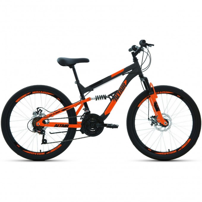 Велосипед ALTAIR MTB FS 24 D 15 Серый / Оранжевый 2022 MTBFS24D15grey/orange22 Велосипед ALTAIR MTB FS 24 D 15 Серый / Оранжевый 2022 MTBFS24D15grey/orange22