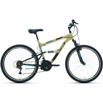 Велосипед ALTAIR MTB FS 26 1.0 18 Бежевый / Черный 2022 Велосипед ALTAIR MTB FS 26 1.0 18 Бежевый / Черный 2022