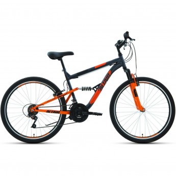 Велосипед ALTAIR MTB FS 26 1.0 18 Серый / Оранжевый 2021 Велосипед ALTAIR MTB FS 26 1.0 18 Серый / Оранжевый 2021