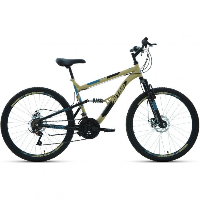 Велосипед ALTAIR MTB FS 26 2.0 D 16 Бежевый / Черный 2022 MTBFS262.0D16beige/black22 Велосипед ALTAIR MTB FS 26 2.0 D 16 Бежевый / Черный 2022 MTBFS262.0D16beige/black22