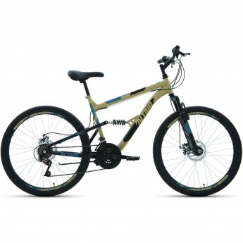 Велосипед ALTAIR MTB FS 26 2.0 D 18 Бежевый / Черный 2020 Велосипед ALTAIR MTB FS 26 2.0 D 18 Бежевый / Черный 2020
