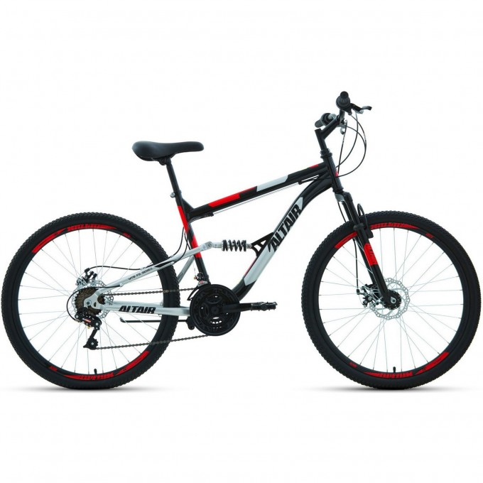 Велосипед ALTAIR MTB FS 26 2.0 D 18 Черный / Красный 2022 MTBFS262.0D18black/red22 Велосипед ALTAIR MTB FS 26 2.0 D 18 Черный / Красный 2022 MTBFS262.0D18black/red22