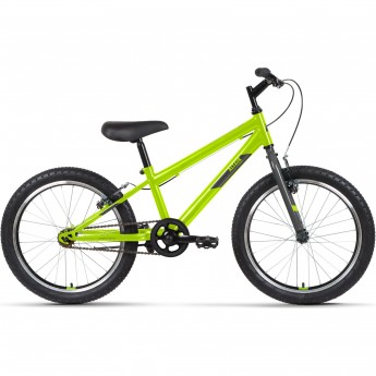Велосипед ALTAIR MTB HT 20 1.0 20", рост 10.5", ярко-зеленый/серый, 2022 Велосипед ALTAIR MTB HT 20 1.0 20", рост 10.5", ярко-зеленый/серый, 2022