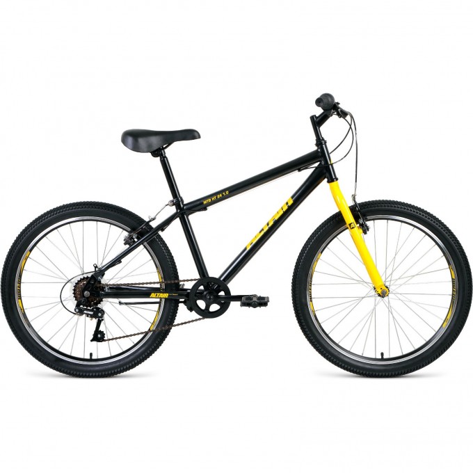 Велосипед ALTAIR MTB HT 24 1.0 12 Черный / Желтый 2020 MTBHT241.012black/yellow20 Велосипед ALTAIR MTB HT 24 1.0 12 Черный / Желтый 2020 MTBHT241.012black/yellow20